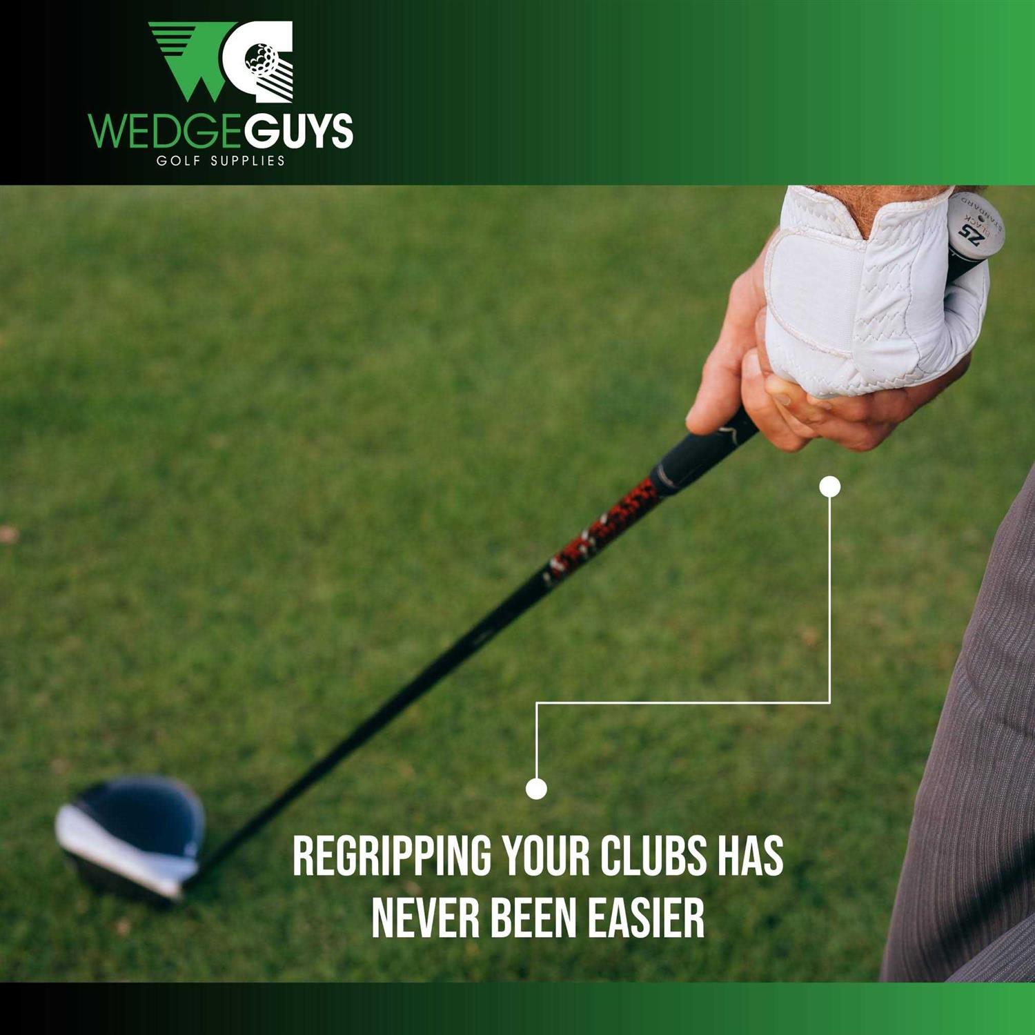 Wedge Guys Golf Grip Kits for Regripping Clubs Professional Quality Options Include Hook Blade, 15 or 30 Tape Strips - Image 3
