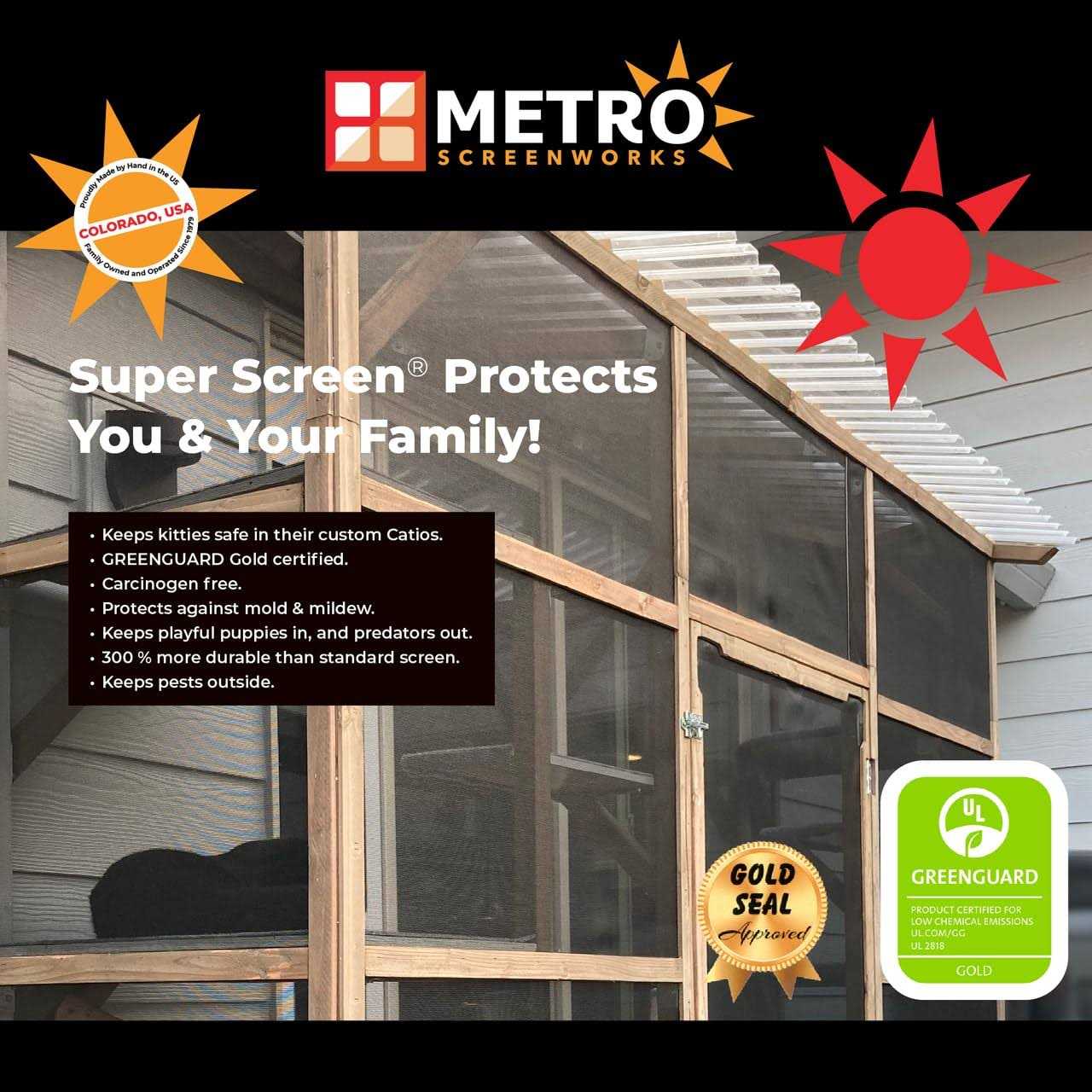 Metro Screenworks 100 ft Super Screen Tiny Mesh 20/17 - Image 4