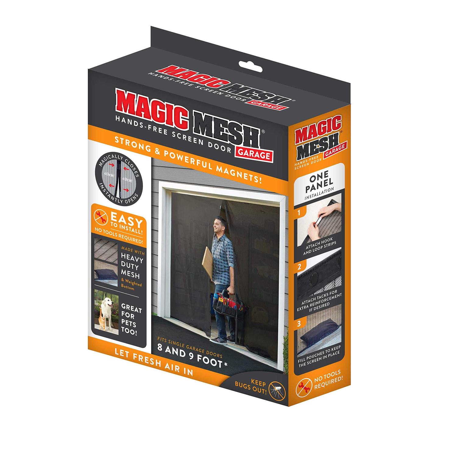 Magic Mesh Garage Hands-Free Screen Door - Image 5