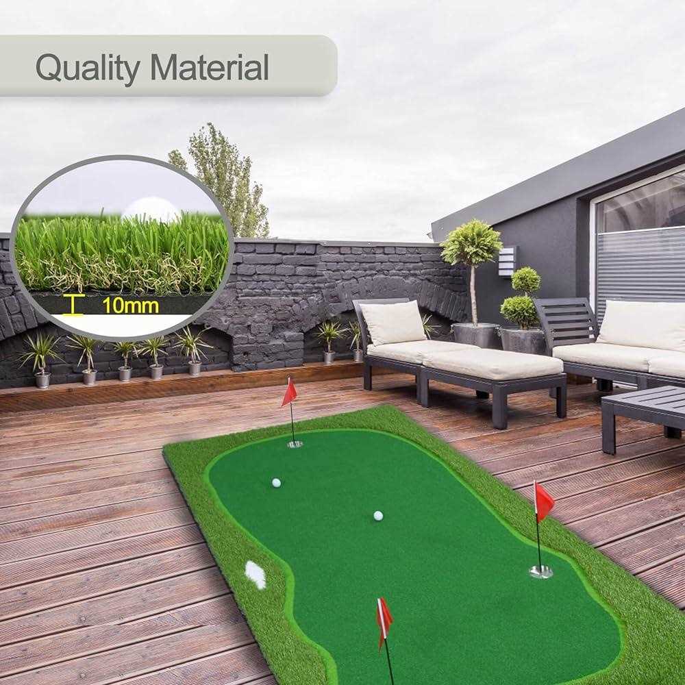 Chriiena Golf Putting Green Practice Putting Green Mat - Image 2