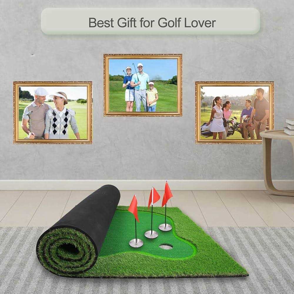 Chriiena Golf Putting Green Practice Putting Green Mat - Image 4
