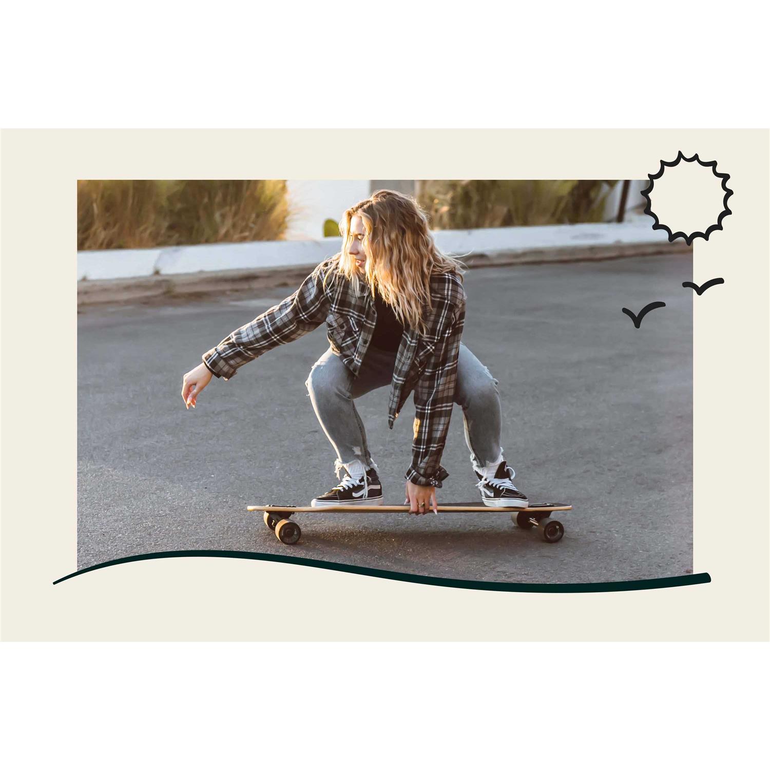 Retrospec Rift Drop-Through Longboard Skateboard Complete - Image 4