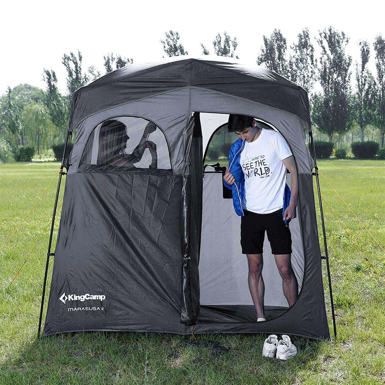 KingCamp Camping Shower Tent, Portable Privacy 2 Room - Image 5