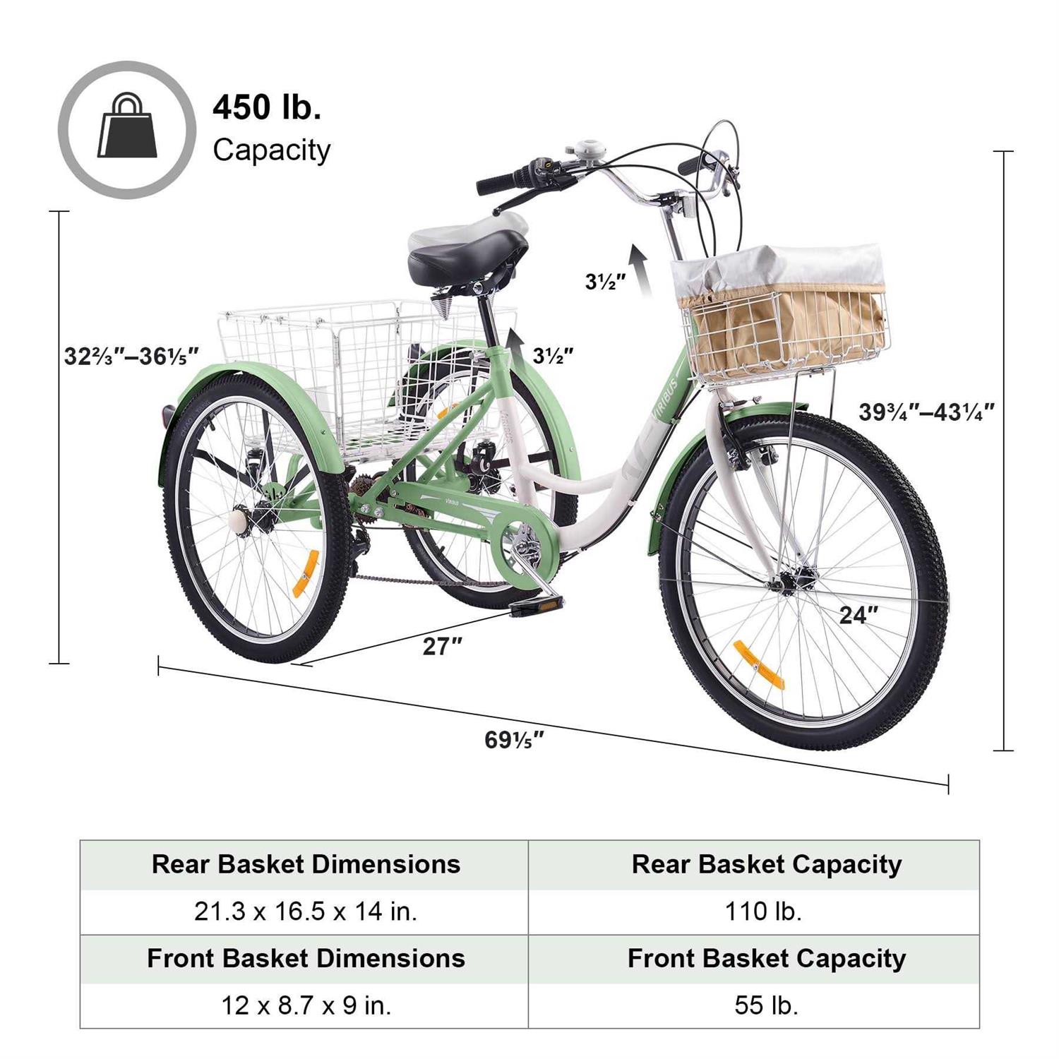 Viribus Tricycle 7 Speed Bike - Image 3