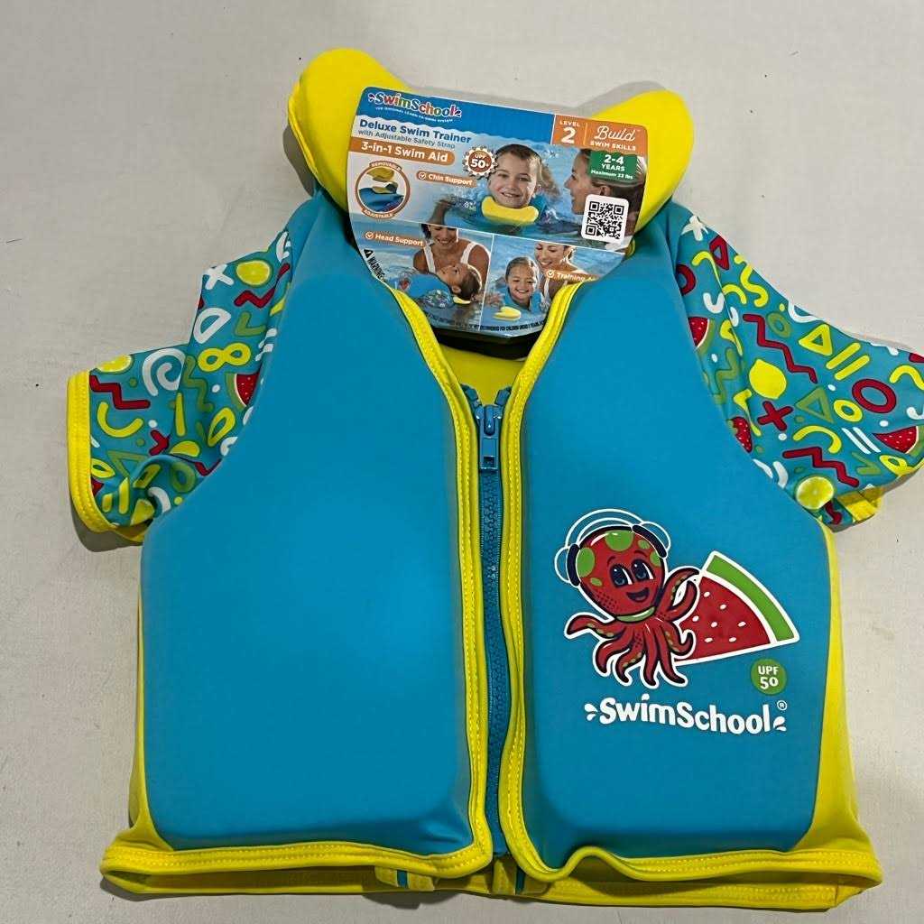 Swim School Deluxe unisex Child Swim Trainer, Ages 2 to 4 Years, Multi-Color, Size: Medium/Large - Image 2