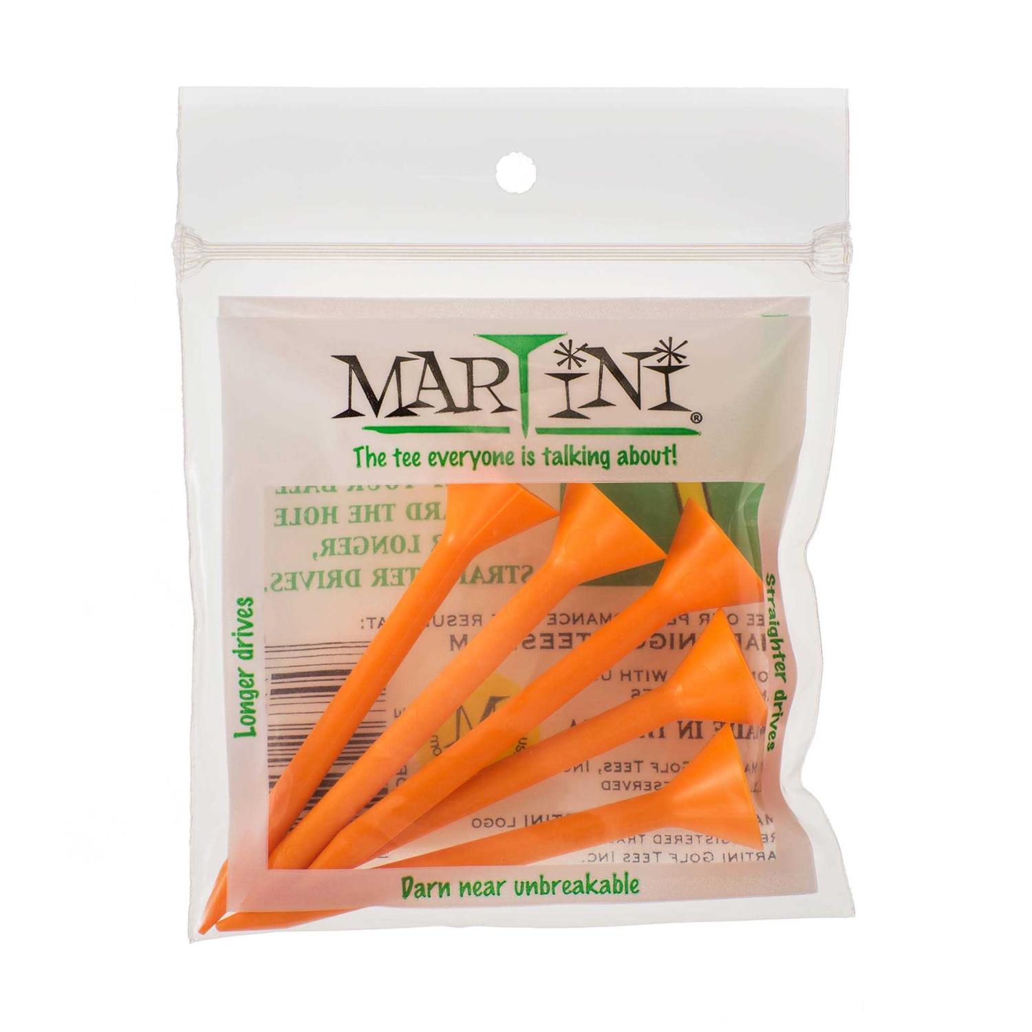 Martini Golf Tees DMT007 Durable Plastic Step-Up Tees 5 Pack, Assorted Colors - Image 5
