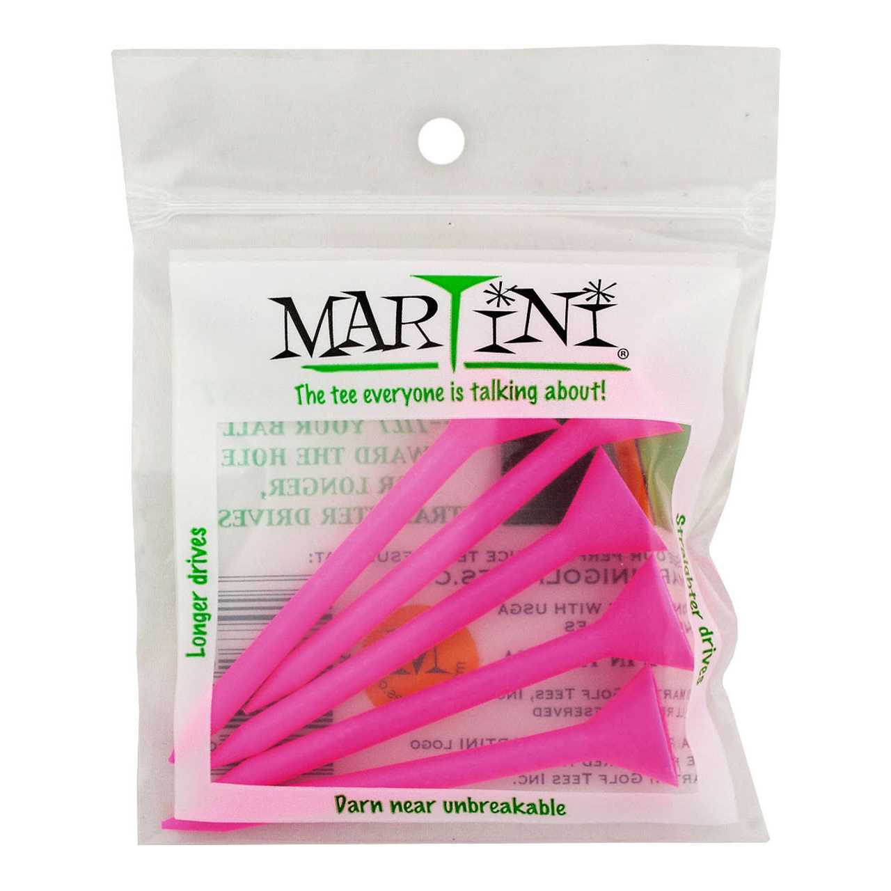 Martini Golf Tees DMT007 Durable Plastic Step-Up Tees 5 Pack, Assorted Colors - Image 5