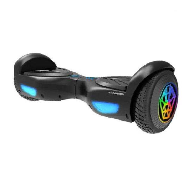 Alternative view of Swagtron Black SwagBOARD EVO Freestyle Hoverboard Bluetooth Speaker Light-Up Wheels
