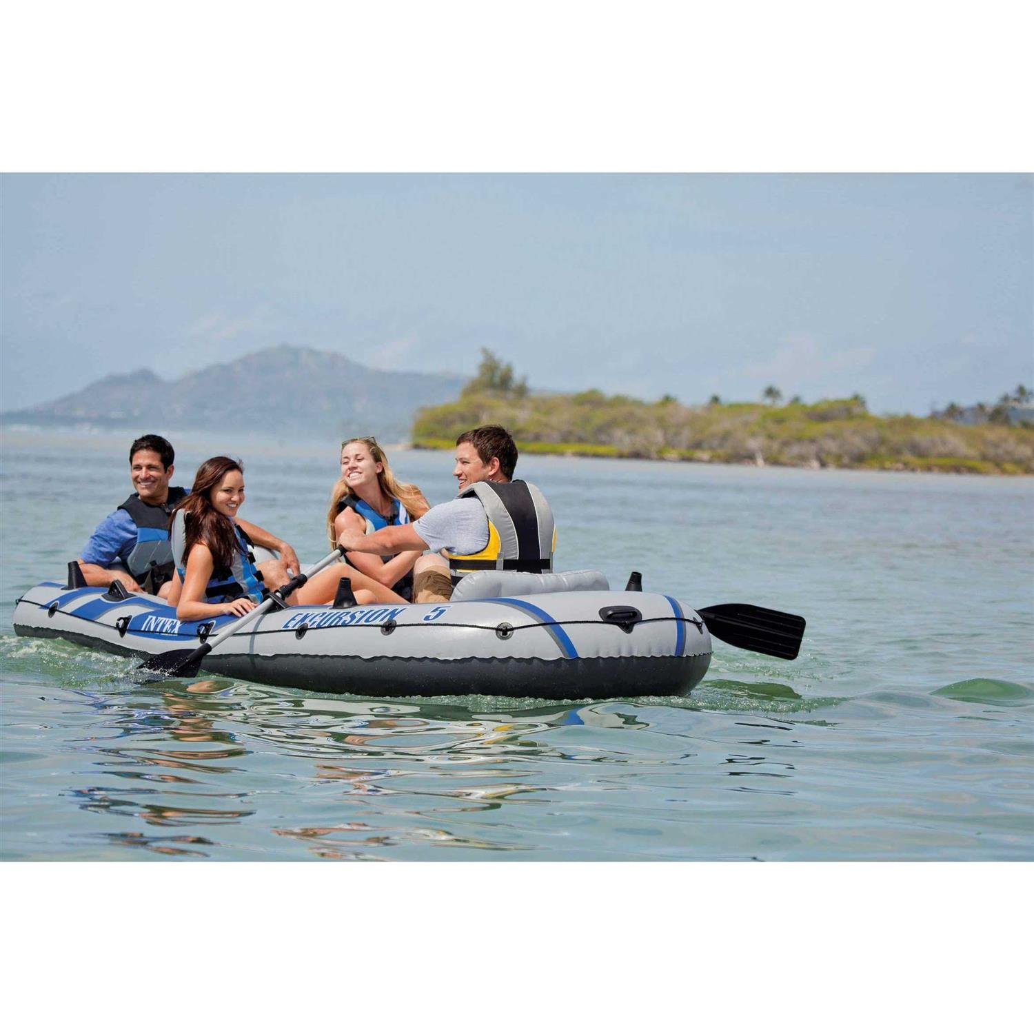 Intex Excursion 5 Person Inflatable Raft - Image 2