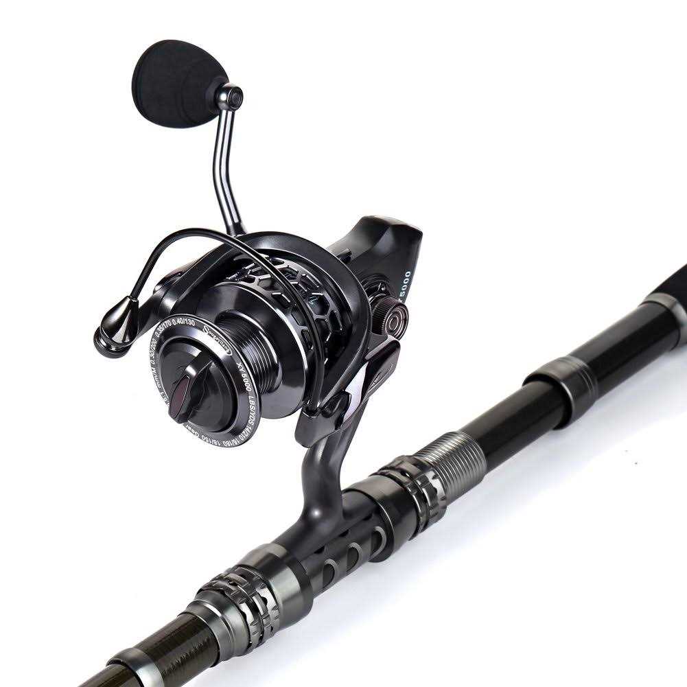 Sougayilang Fishing Rod Combos with Telescopic Fishing Pole Spinning Reels Fishing Carrier Bag for Travel Saltwater Freshwater Fishing - Image 5
