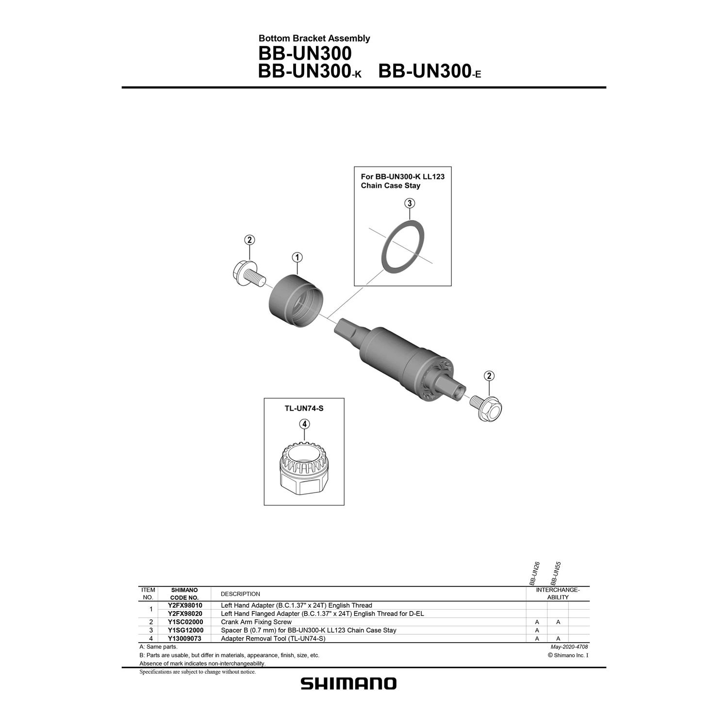 Shimano BB-UN300 Bottom Bracket - Image 5