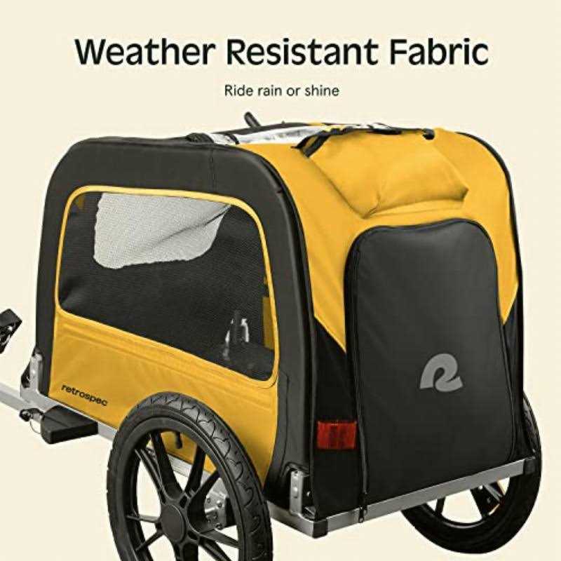 Retrospec Rover Waggin Pet Bike Trailer - Image 4