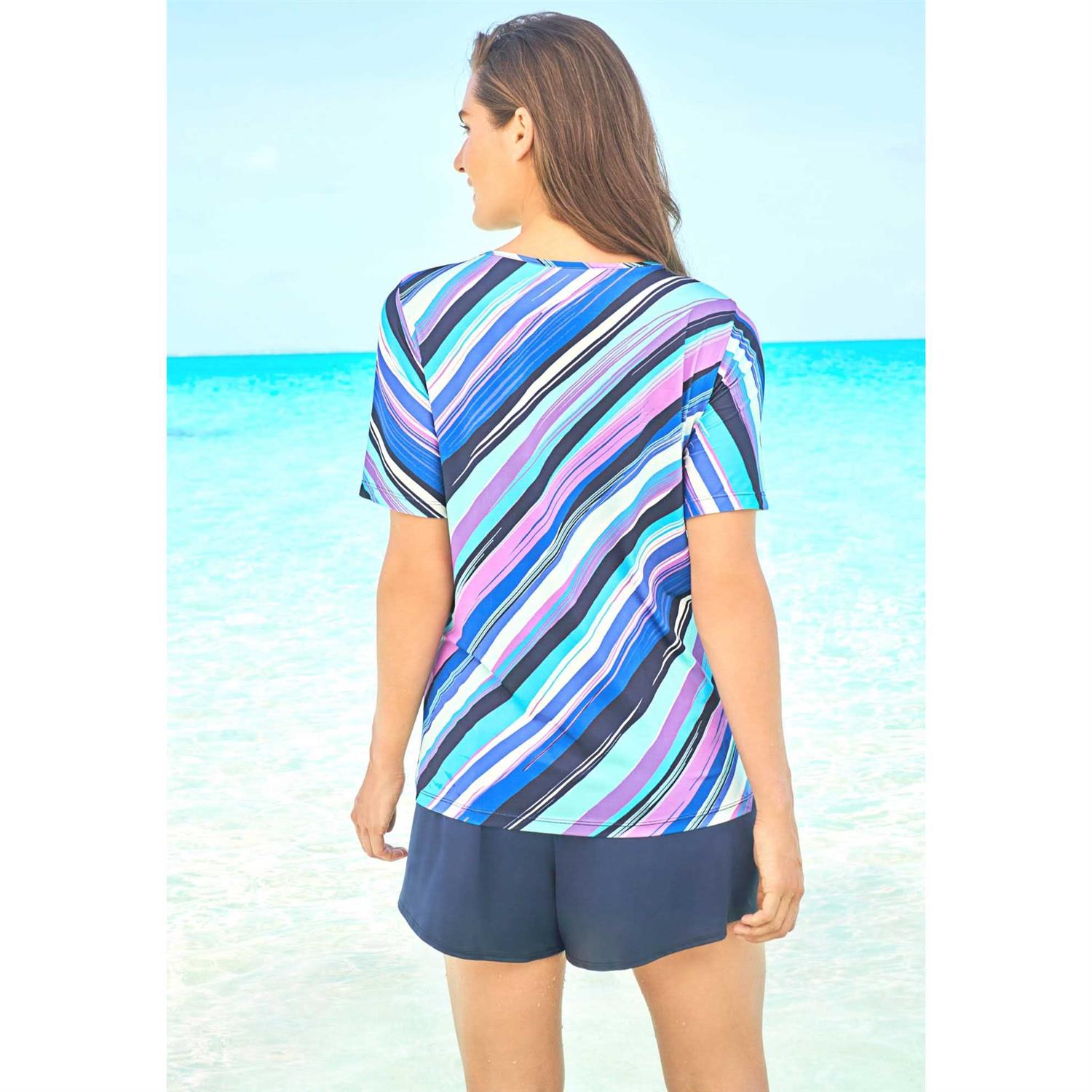 Alternative view of Swim 365 Plus Size Women's The Swim Tee