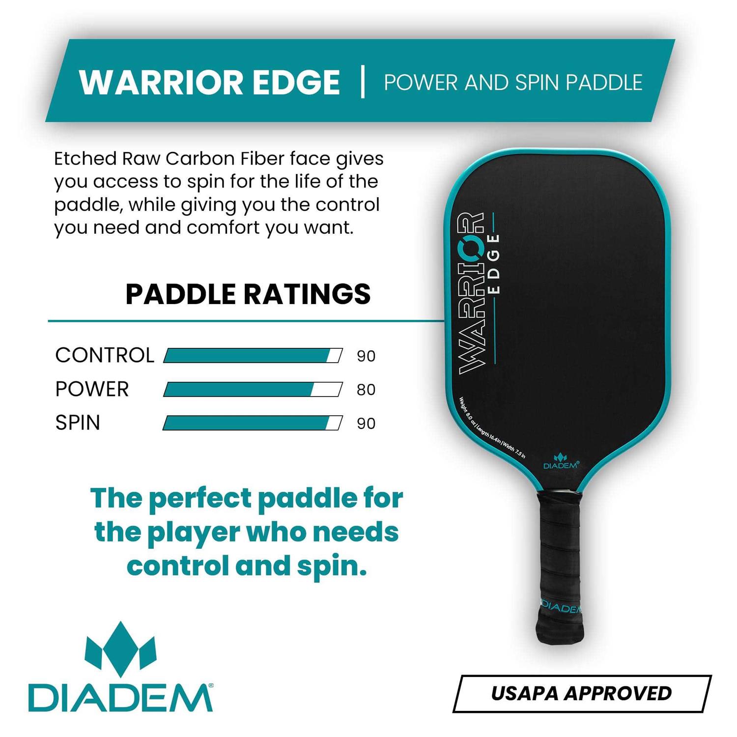 Diadem Warrior Edge Pickleball Paddle - Image 2