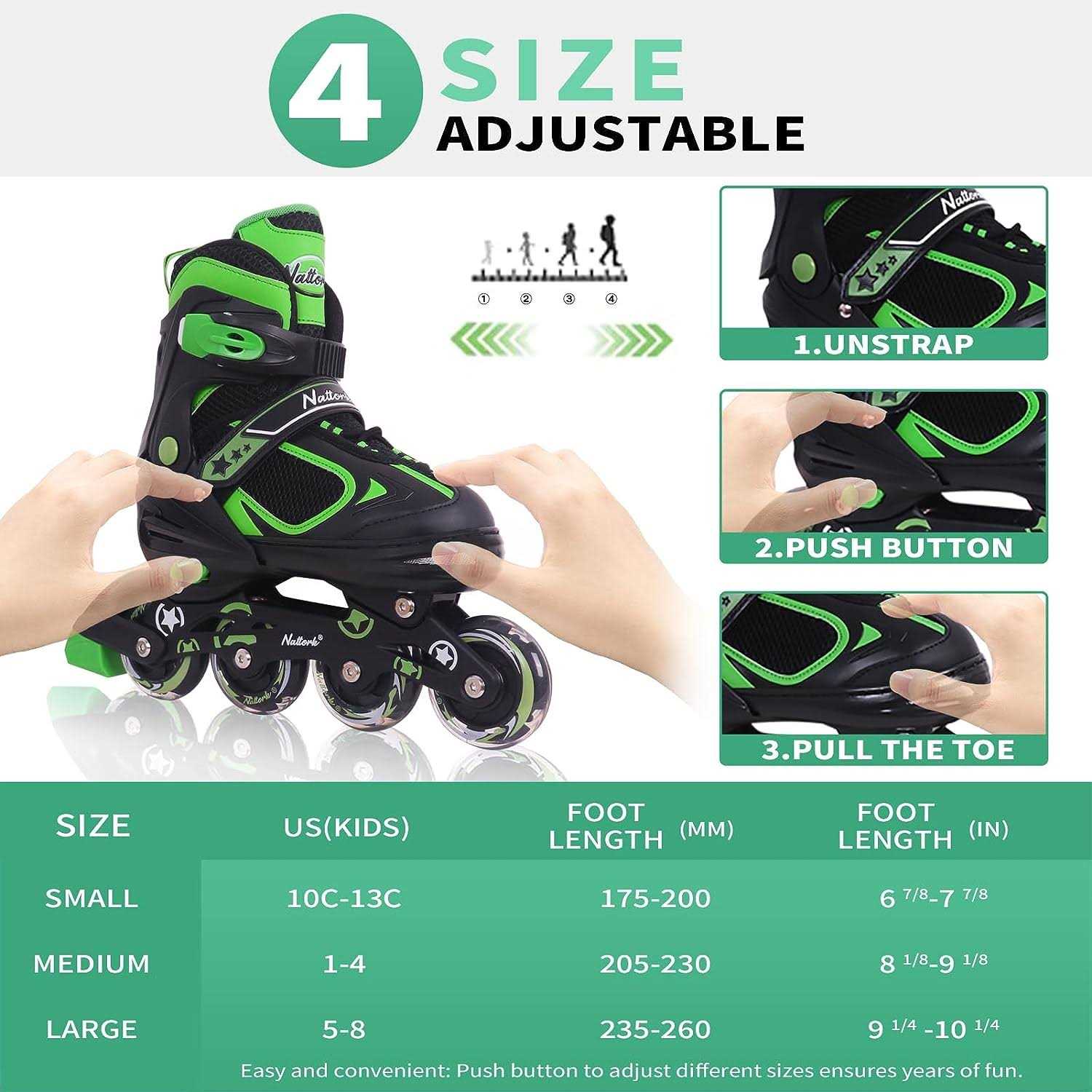 Nattork Kids Roller Skates for Boys - Image 2