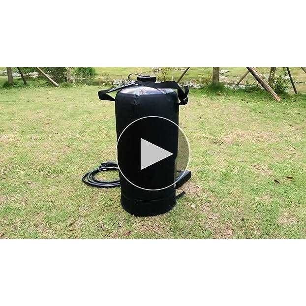 Portable Shower by Tadomoe 5 Gallons/20L Camping Shower Bag with Portable Shower Pump,Solar Shower with Hot Water,Leak Proof Handy Nozzle Temperature - Image 4