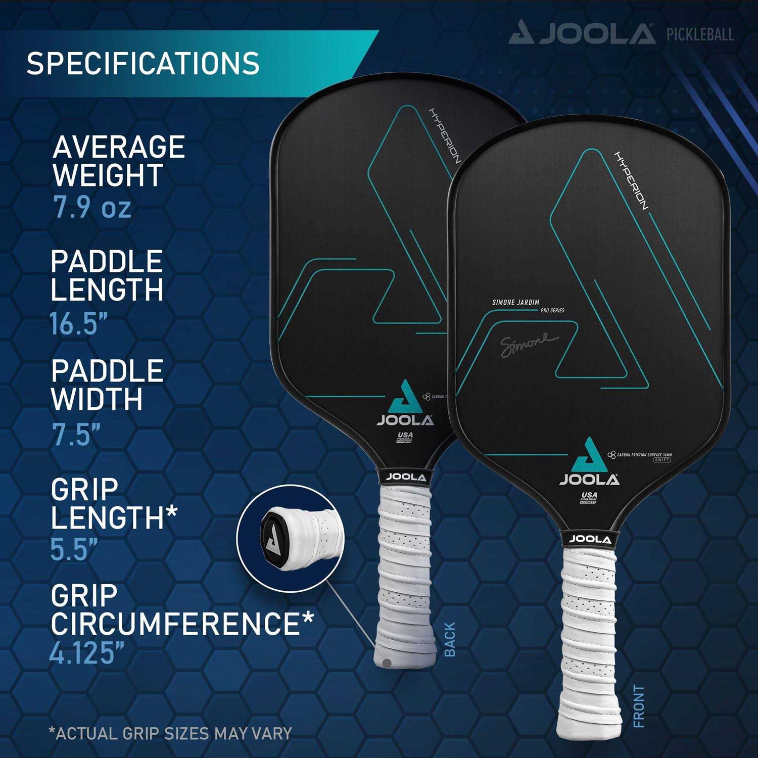JOOLA Pickleball Paddle Simone Jardim Hyperion CFS - Image 3