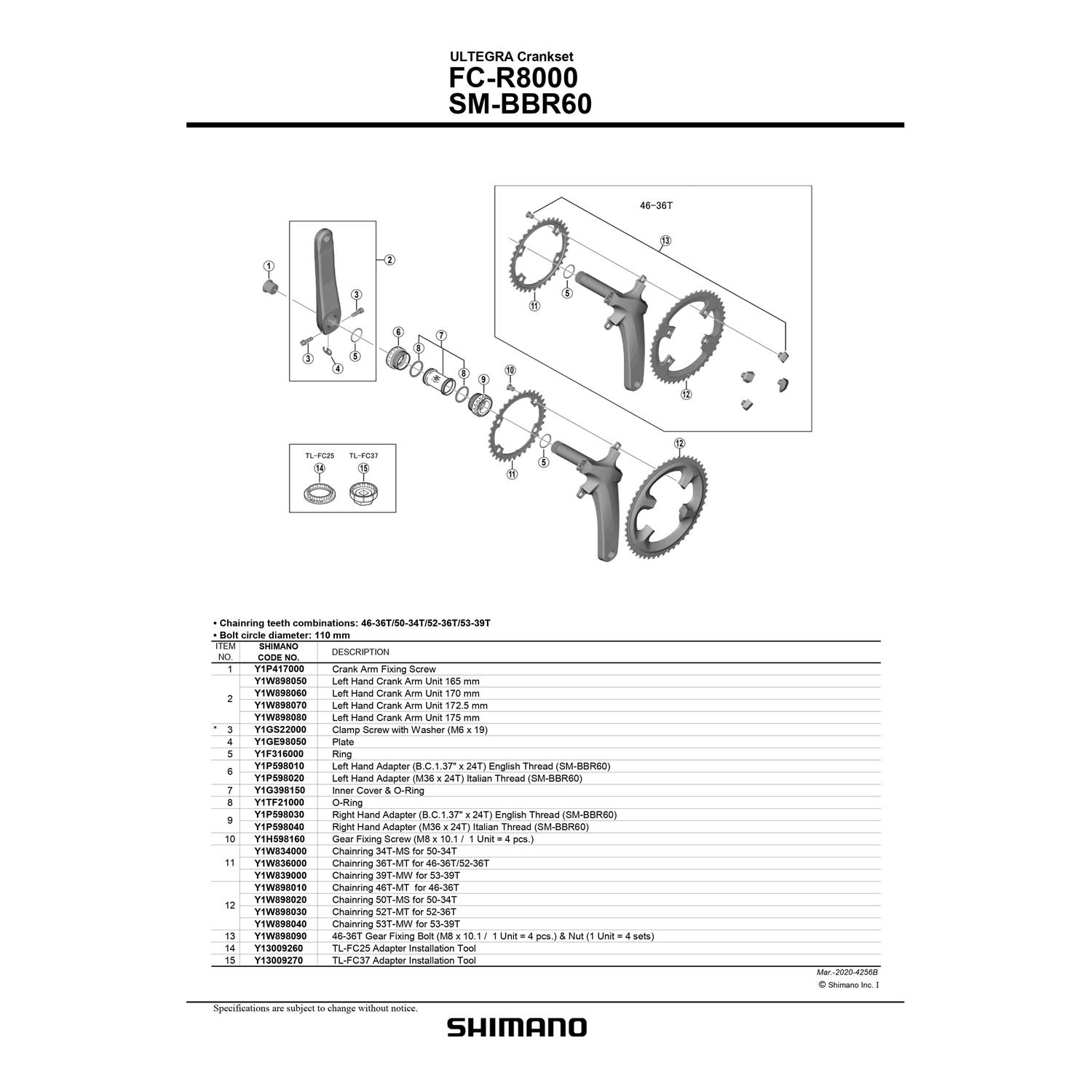 Shimano Ultegra FC-R8000 Crankset - Image 4