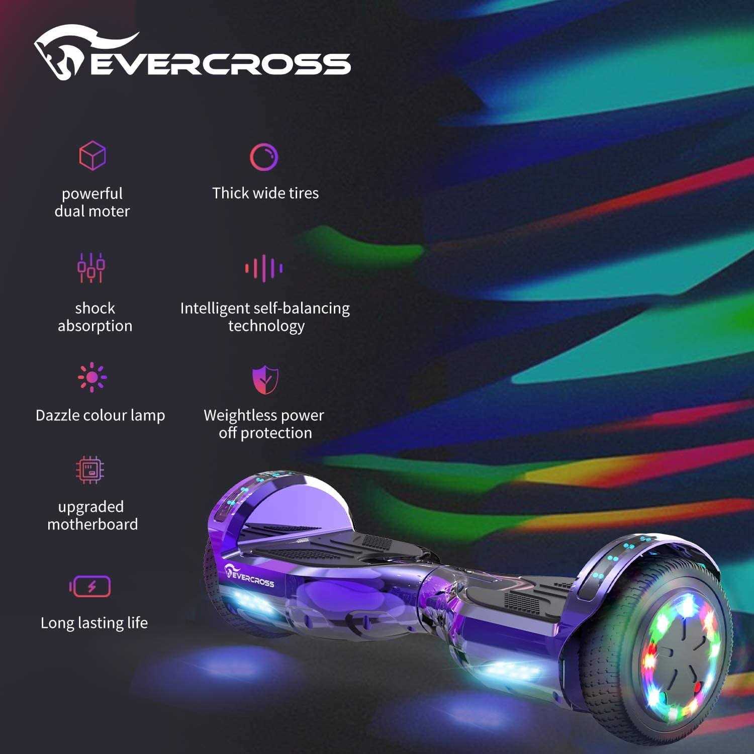 Evercross Hoverboard for Kids Self Balancing Scooter Hoverboard with Seat Attachment - Image 2