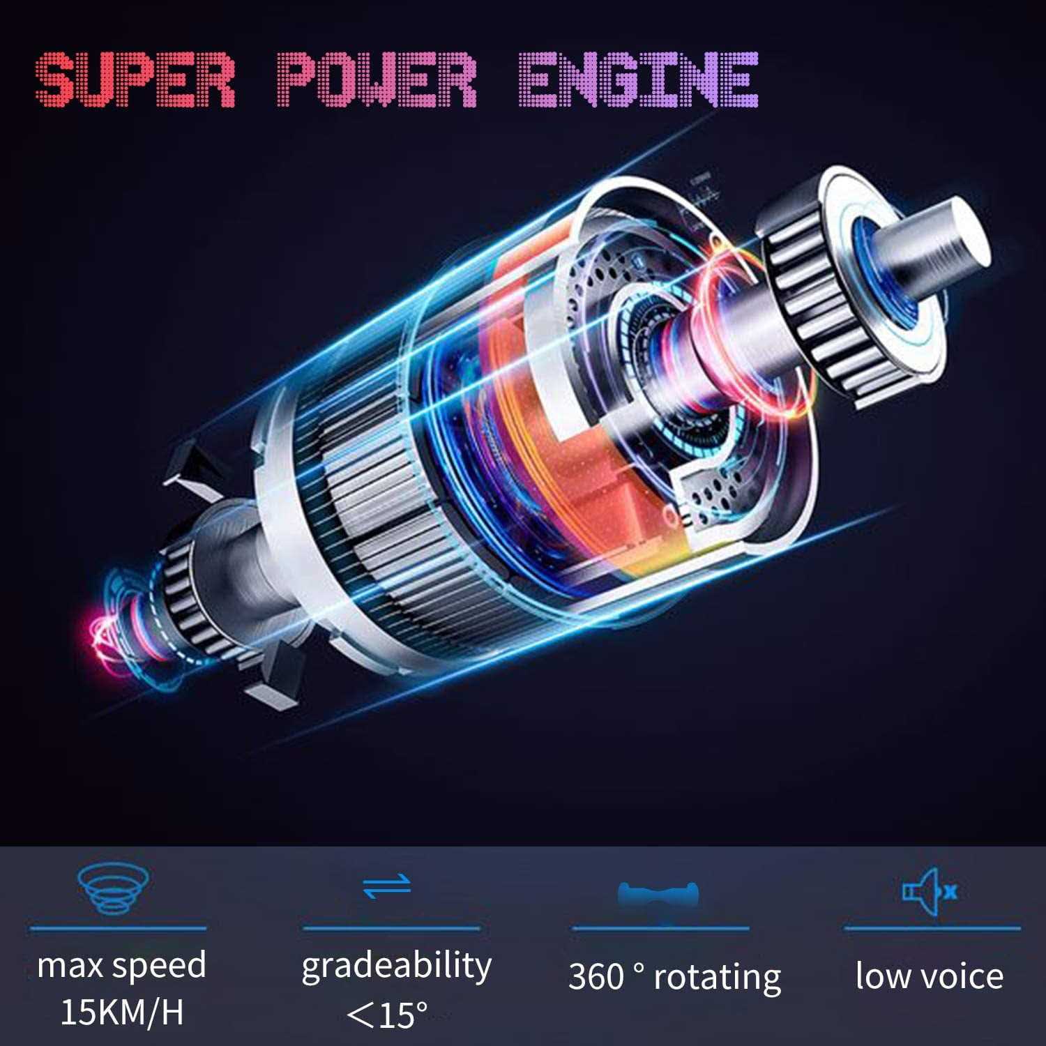 Evercross Hoverboard for Kids Self Balancing Scooter Hoverboard with Seat Attachment - Image 3