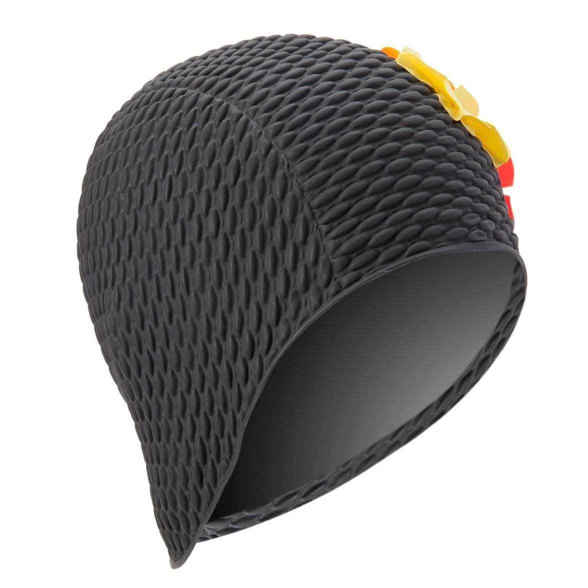 Sporti Floral Bubble Swim Cap - Image 4