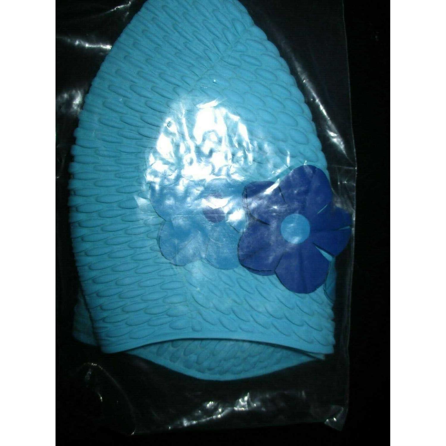 Sporti Floral Bubble Swim Cap - Image 5