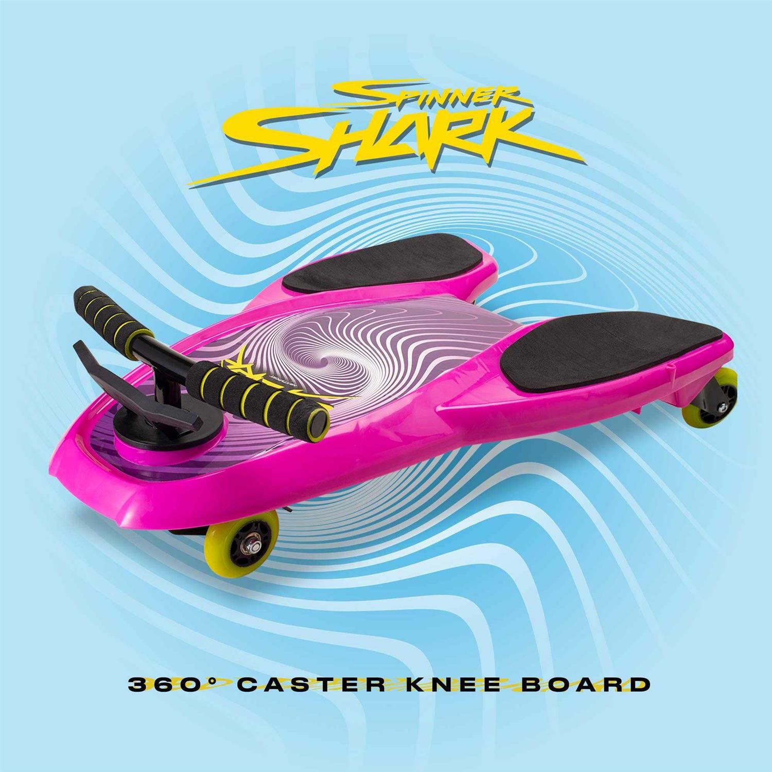 Spinner Shark Drifting Kneeboard Ride On Caster Board for Kids - Image 4