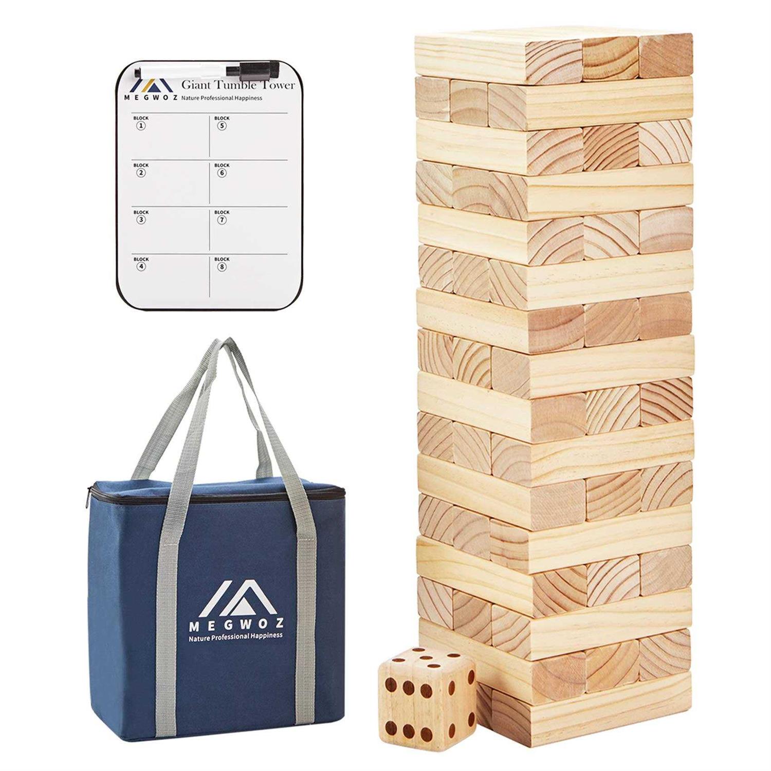 Megwoz Giant Tumble Tower Game Stacking Indoor/Outdoor - Image 2