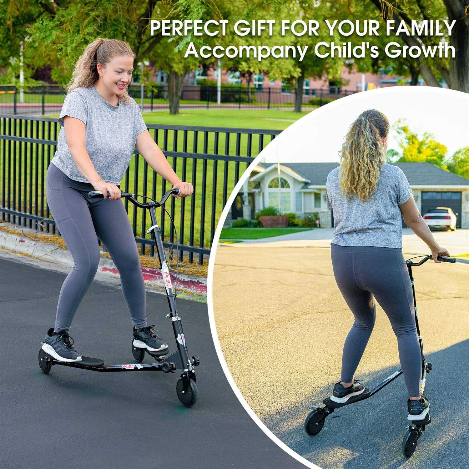 AODI Swing Scooter Adjustable 3 Wheels Wiggle Scooter Drifting for Kids Age Old - Image 5