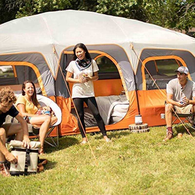 Core Equipment 12-Person Straight Wall Cabin Tent - Image 3