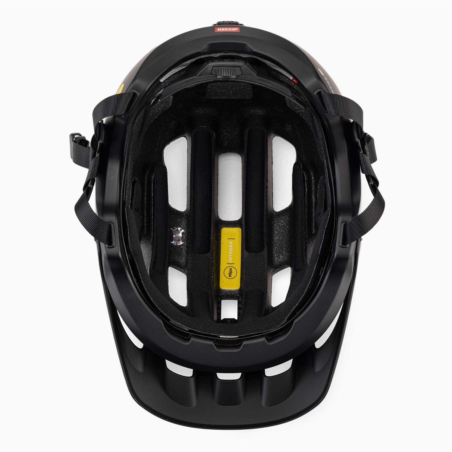POC Tectal Race MIPS Helmet Uranium Black/Hydrogen White Matt - Image 4