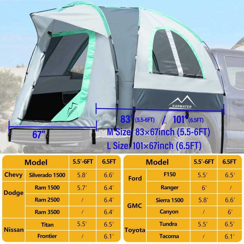 M KARMATER Pickup Truck Tent - Image 2