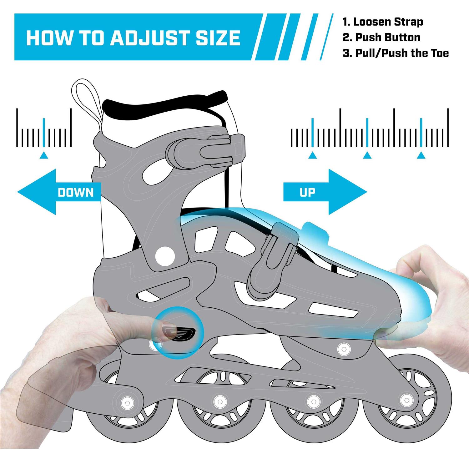 Roller Derby Women's V-Tech 500 Button Adjustable Inline - Image 4