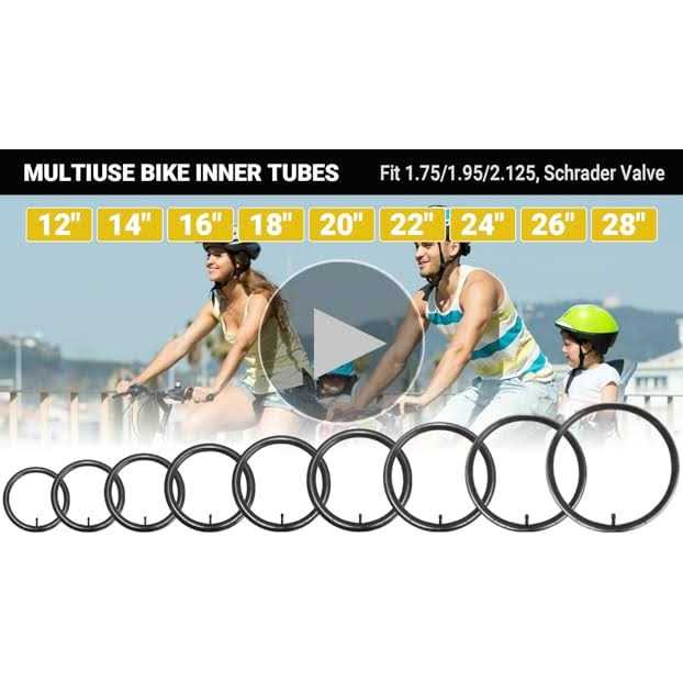 Calpalmy 20 x 1.75/1.95/2.125 Kids Bike Inner Tubes Inner Tube Replacement with 32mm Schrader Valve Compatible with Titan Racing Junior - Image 4