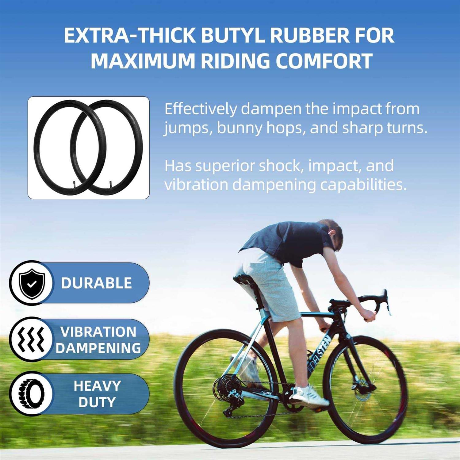 Alternative view of Calpalmy 20 x 1.75/1.95/2.125 Kids Bike Inner Tubes Inner Tube Replacement with 32mm Schrader Valve Compatible with Titan Racing Junior