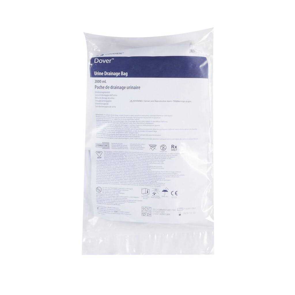 Covidien Dover Urine Drainage Bag 2000 mL - Image 2