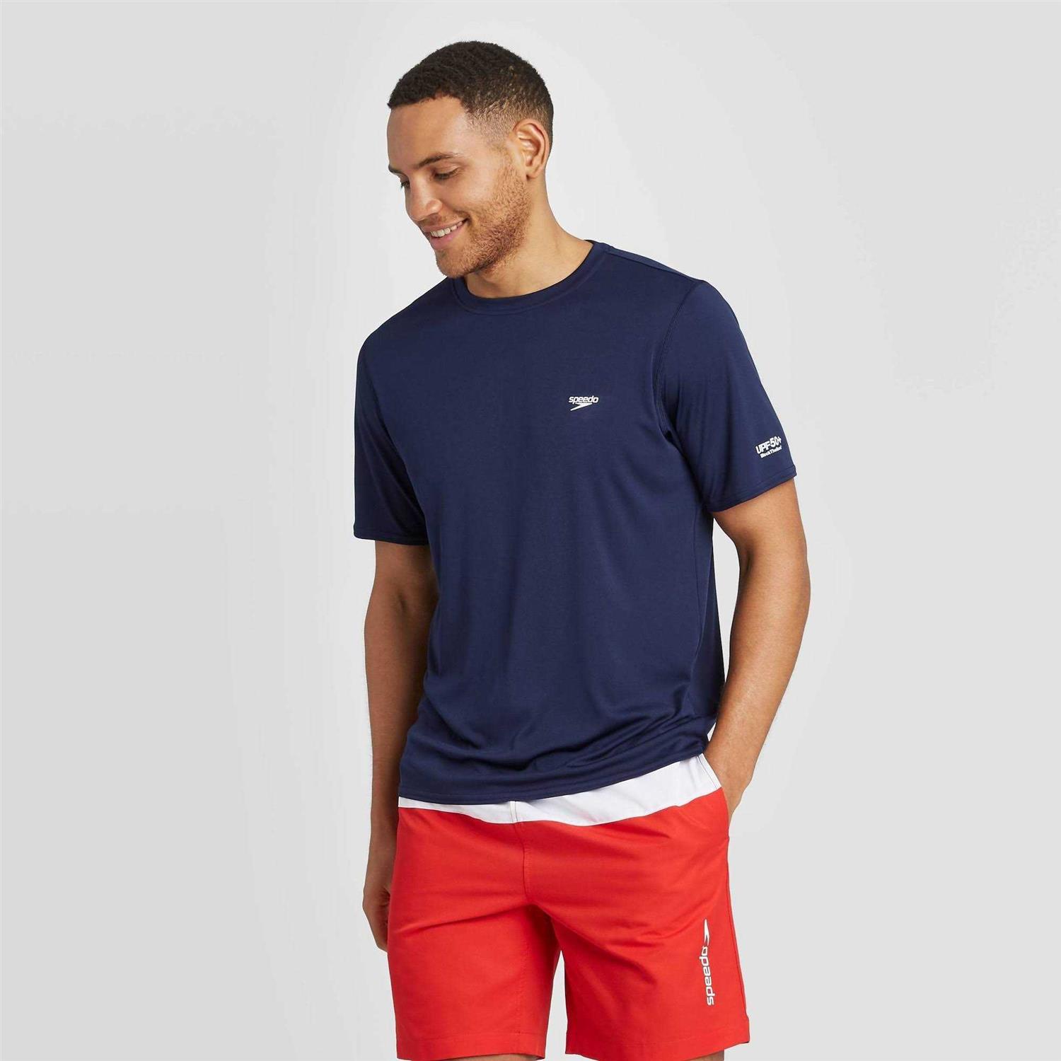 Speedo Men's Rash Guard Swim Shirt