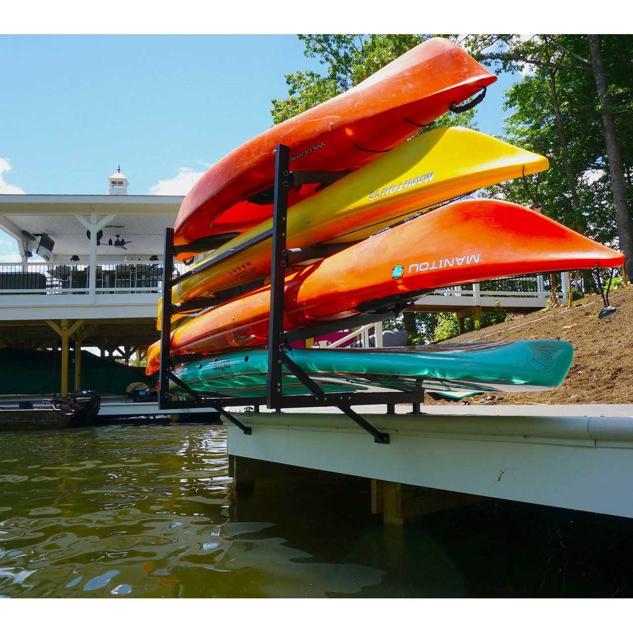 Storeyourboard Kayak Dock Storage Rack Outdoor Over The Water Mount