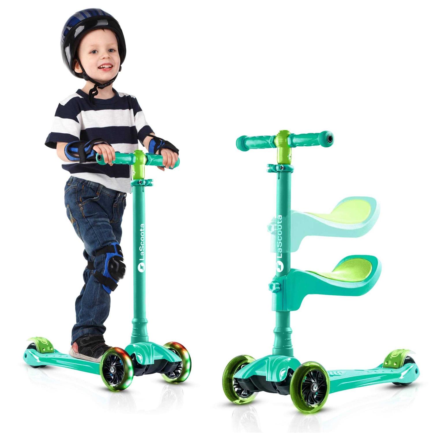 LaScoota Kids Kick Scooter with Light Up Wheels - Image 5