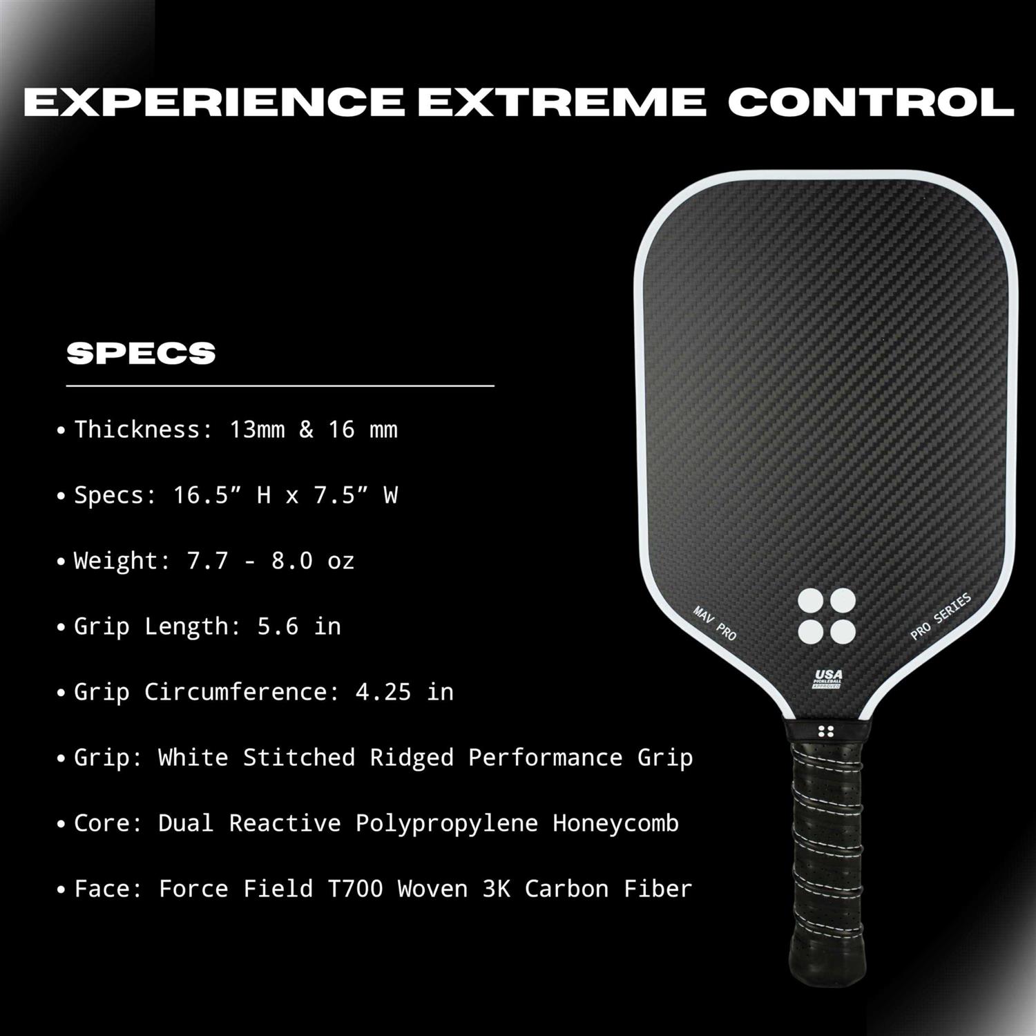 Holbrook Mav Pro Pickleball Paddle - Image 3