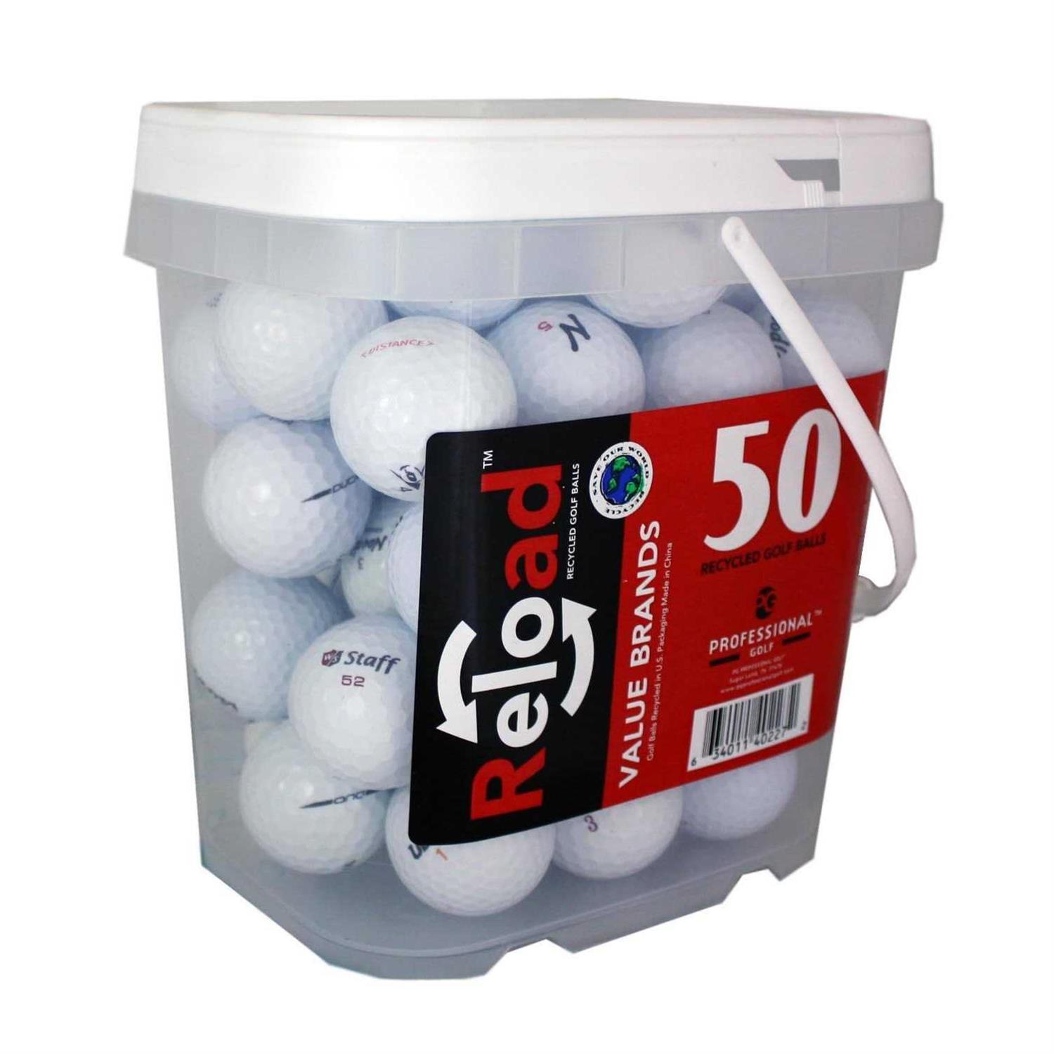 Reload 50 Mixed Recycled Golf Balls - Image 2