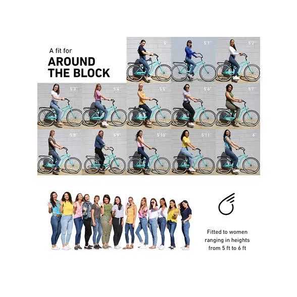 Sixthreezero Around the Block Women's Cruiser Bicycle, 26 - Image 4