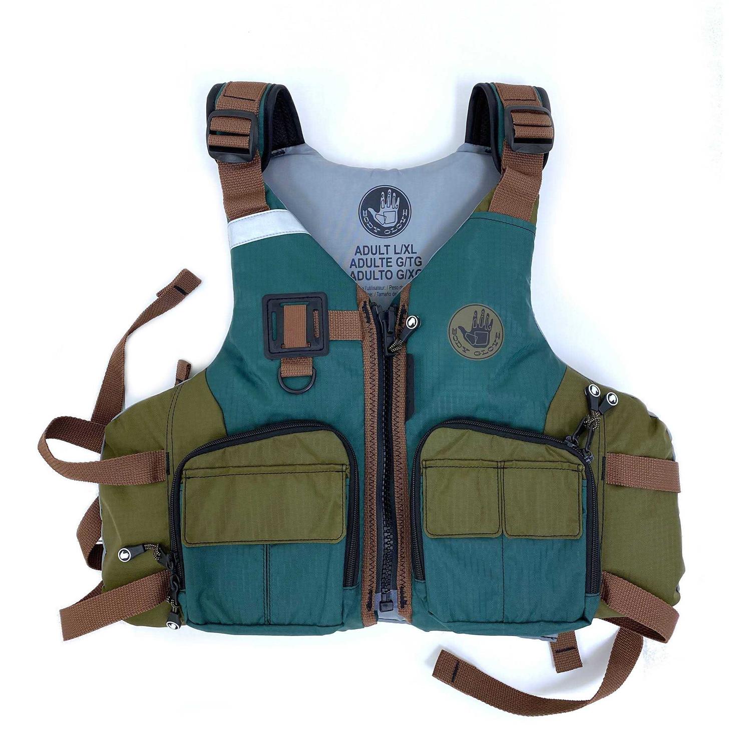 Body Glove Adult Deluxe Outdoor Fishing & Paddling Vest Size L/xl