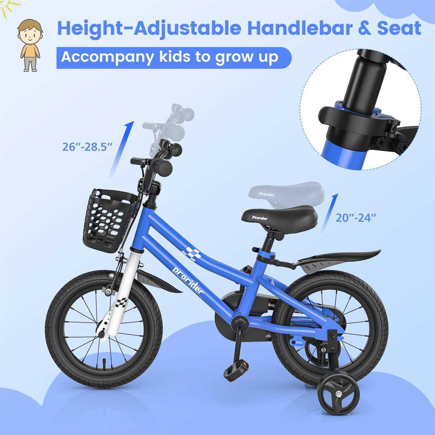 Costway Kids Bike with Removable Training Wheels - Image 3
