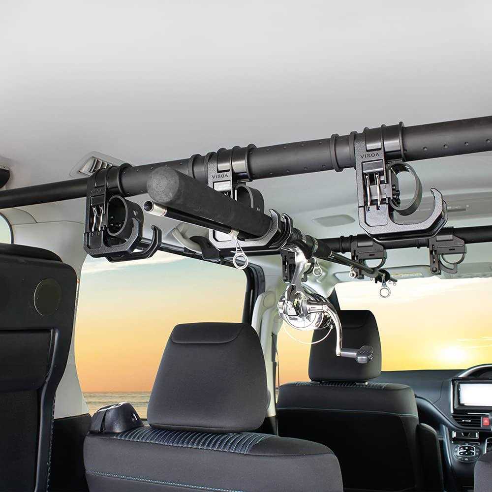 Littlemole Car Fishing 4 Rod Holder Adjustable 35 to 57 Inch - Image 2