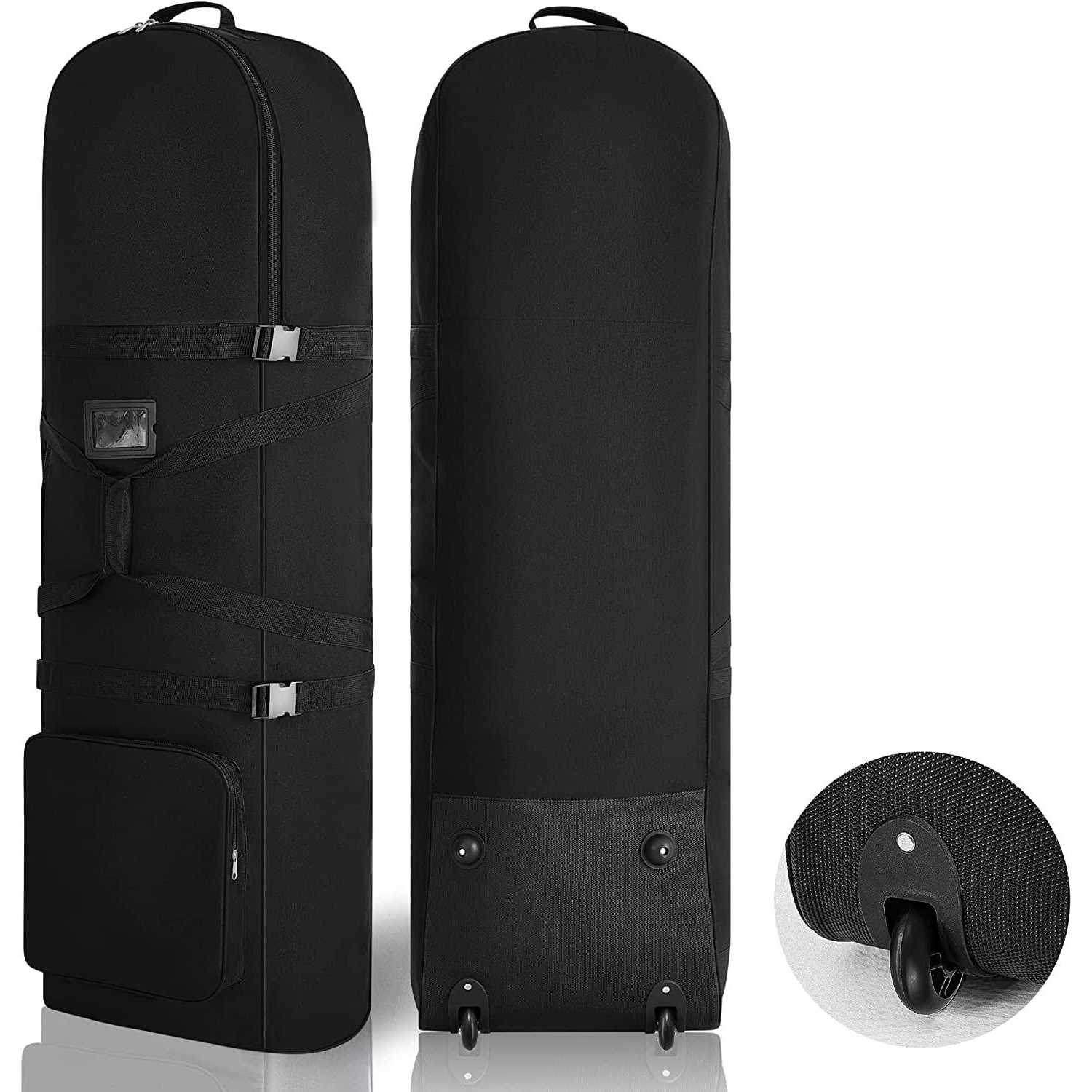 DAREKUKU Golf Travel Covers for Airlines with Detachable Shoulder Straps Soft Foldable Golf Club Travel Bags