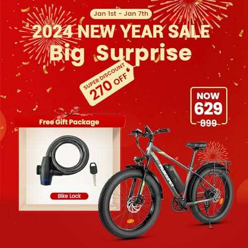 Mukkpet Suburban 750W Electric Bike for Adults 26' 4.0 Tire Mountain Bikes 48V 15AH BMS Battery Electric - Image 3