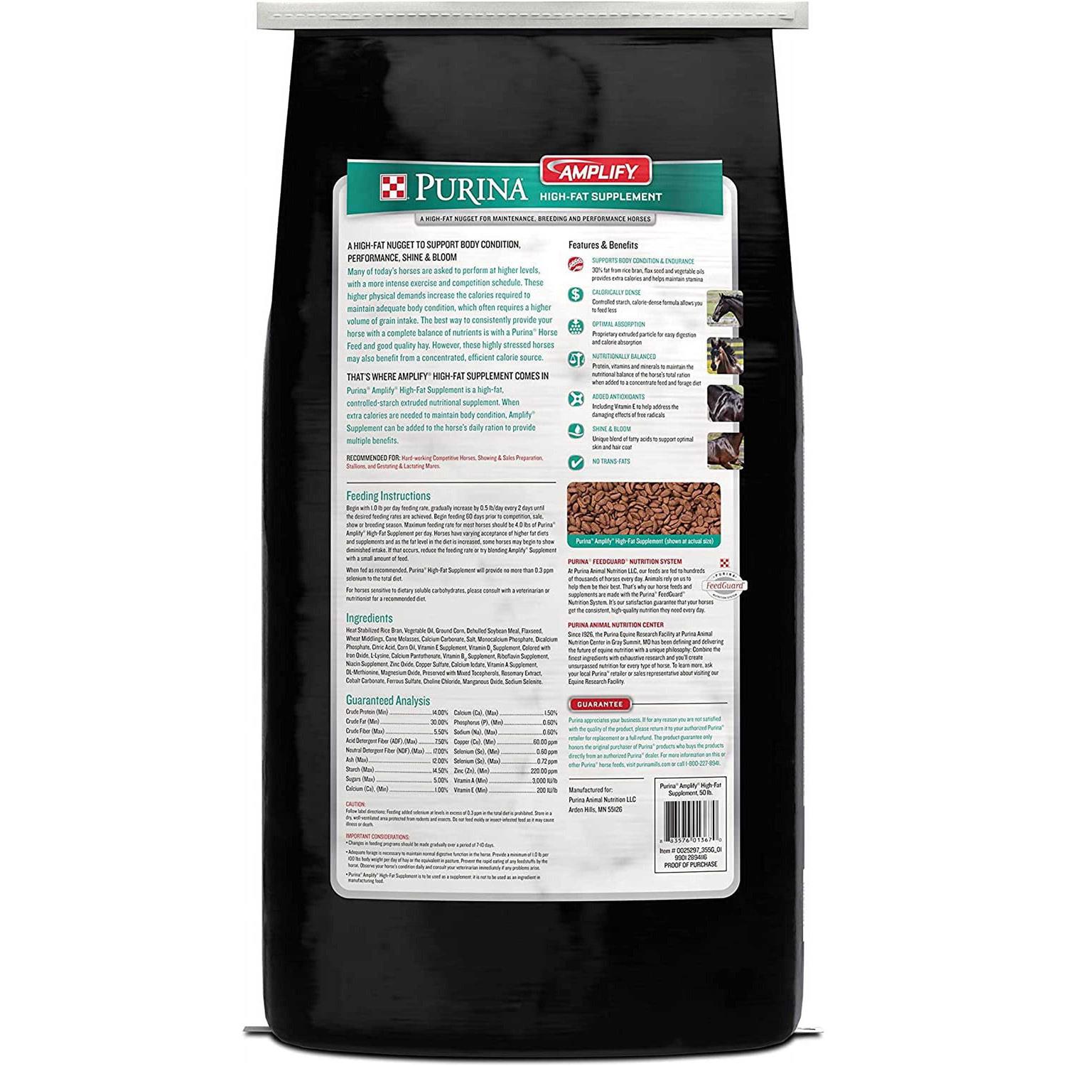 Purina Amplify High-Fat Horse Supplement - Image 4