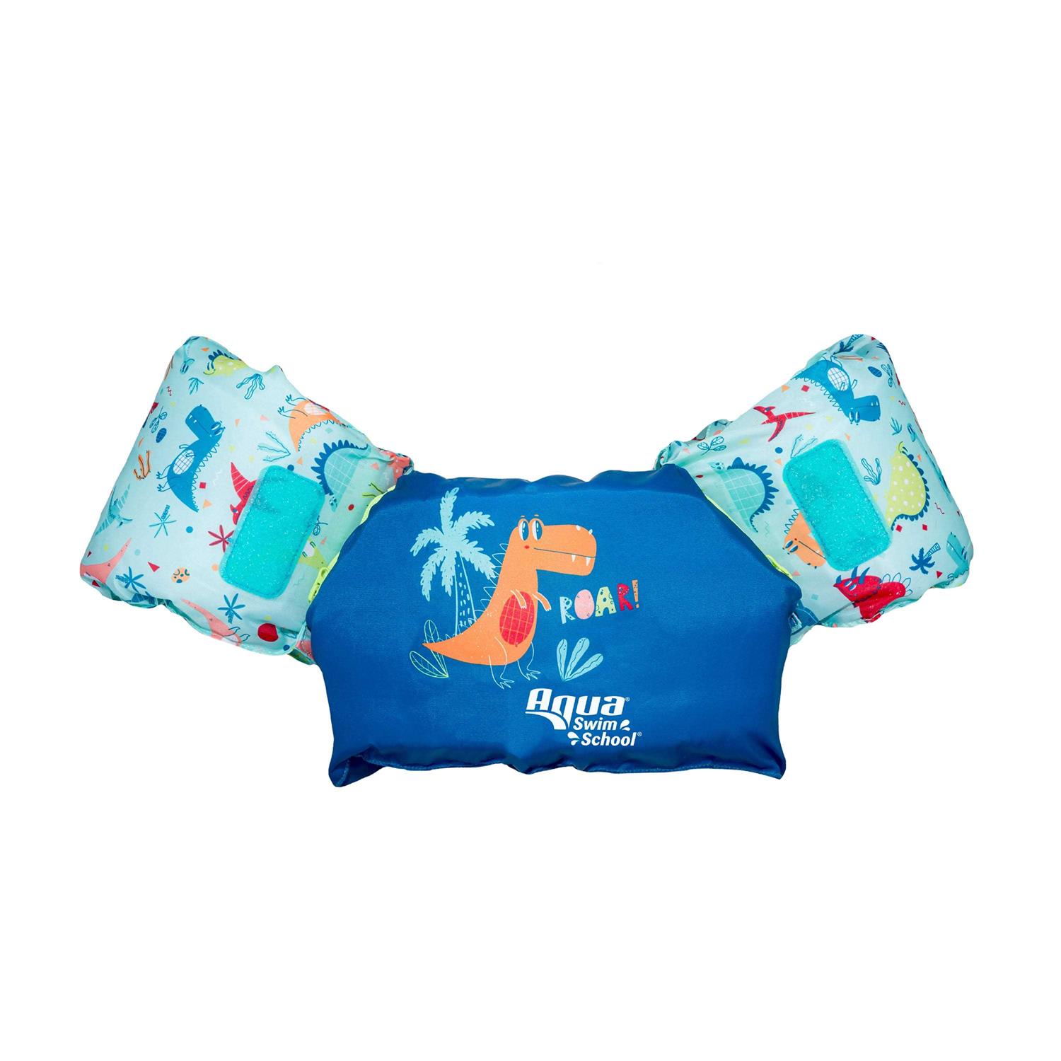Swimschool Swim Swimschool 2-In-1 Ultra-Fit Adjustable Tot Swimmer Shark Floatation Vest 4-6 Yrs