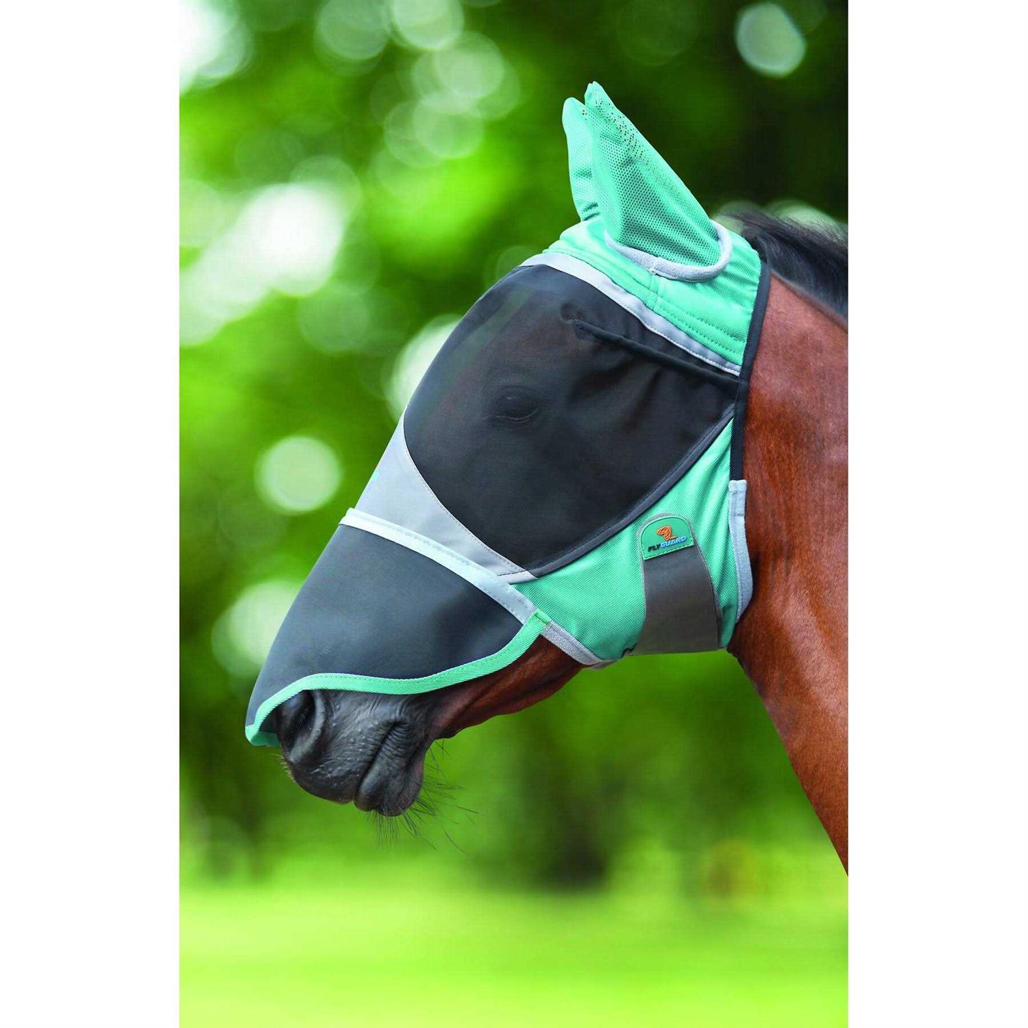Shires Deluxe with Ears Nose Fly Mask - Image 2